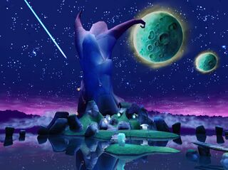 Las Lunas iluminando el Concilio de las Hadas.