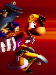 Artwork de Rayman M où Ly apparait. Il a été utilisé pour l'écran de chargement du jeu.