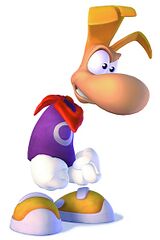 Rayman en colère.