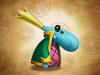 Fond d'écran d'un Grand Mini couronné dans Rayman Fiesta Run.