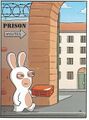 La première apparition du chef Lapin dans Crétin Style.