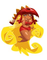 Sandra Misu, telle qu'elle devait apparaitre dans Rayman Fiesta Run.