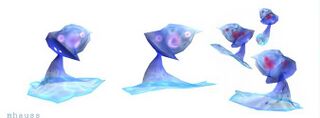 Artworks représentant des Zaqs réalisés par Manuel Hauss, un des graphistes de Rayman 3.