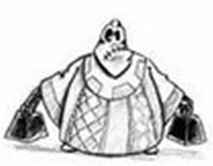 Concept art d'un Toupignard. On peut le voir dans l'artbook de Rayman 3.