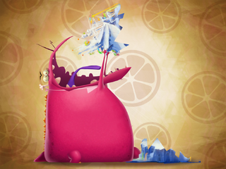 Fond d'écran d'El Stomacho dans Rayman Fiesta Run.