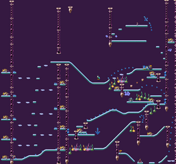 La map de la version Game Boy Advance.