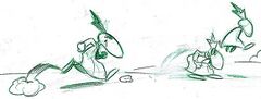Concept art de Grands Minis couronnés pour Rayman M.