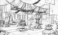 Concept art du Quartier Général Hoodlums.