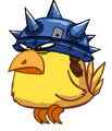 Un oiseau casqué.