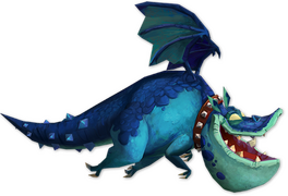 Vue détaillée d'un dragon.