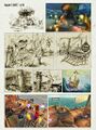 Un collage d'images et d'artworks du jeu Rayman 3, qui était affiché sur un mur du studio Ubisoft de Montpellier pendant le développement de Rayman Origins. Ce collage était utilisé comme référence pour travailler sur le nouveau jeu.