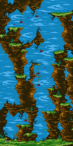 La map de la version Game Boy Color.