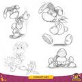 Concept arts de Rayman.