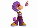 Rayman portant le costume Disco.