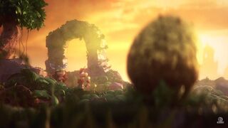 Rayman et Barbara devant un Œuf d'Incrediball dans la bande-annonce
