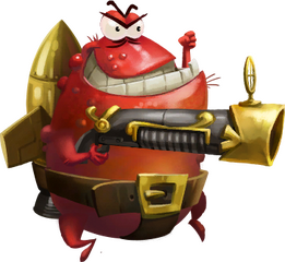 Artwork d'un Crapaud rouge.
