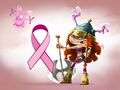Image publiée à l'occasion de la Journée internationale de sensibilisation au cancer du sein de 2014 représentant Barbara.