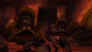 Ces deux Knaarens débarquent dans la salle pour attraper Rayman. Ils se font balayer par Reflux, qui veut capturer le héros lui-même.