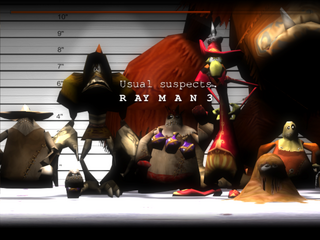 L'écran de chargement de la démo de Rayman 3 sortie en 2002 montre le premier design de plusieurs ennemis du jeu, parmi lesquels quatre Hoodlums. Il fait référence au film Usual Suspects. Au premier rang, de gauche à droite : un Fantasnip Caporal, un Minignon, un Knaaren, un Boomboleros, Razoff, un Bouillaboue et un Hallebaffier Au deuxième rang : le Xowar (qui n'est pas un Hoodlum).