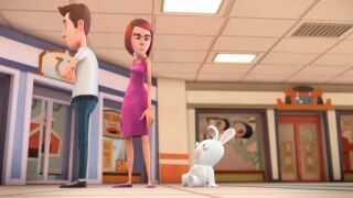 Des humains de la série d'animation.
