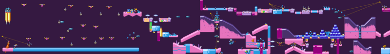 La map de la version Game Boy Advance.