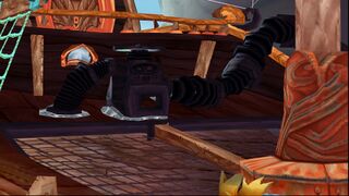 La pompe du bateau dans la bêta de Rayman 3.