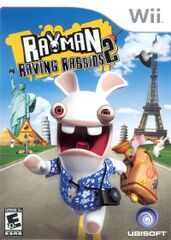 Jaquette américaine de Rayman contre les Lapins encore plus Crétins, où Sergueï apparait.