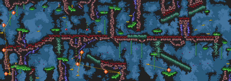 La map de la version Game Boy Color.