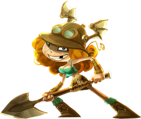 La nouvelle tenue de Barbara dans Rayman Adventures.
