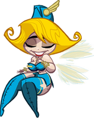 La nymphe retirée de Rayman Origins.