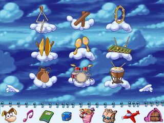 Mémo des instruments en fête (Rayman Maternelle et Rayman CP).