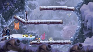Rayman est de retour dans l'environnement enneigé.