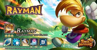 Rayman, tel qu’il apparait dans Soul Hunters.
