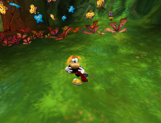 Rayman faisant une grimace dans la version Dreamcast de Rayman 2.