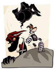 Version colorisée du concept art précédent.