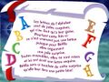 Comptine "Les lettres de l'alphabet".