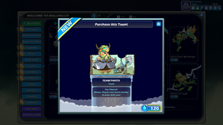 Le panneau du Photographe dans Brawlhalla.