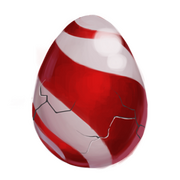 Vue détaillée d'un œuf de Boss Oiseau dans Rayman Fiesta Run.