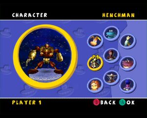 La troisième skin de Henchman 800 dans Rayman Arena.