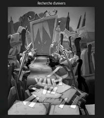 Concept art de la Cité des Images en 3D.