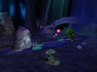 Murfy transporta a Rayman tras la emboscada Hoodlum.