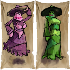 Ces étendards représentant des Cagoulettes appartenant à un type de Hoodlums inconnu peuvent être trouvés dans les fichiers de Rayman 3 HD.