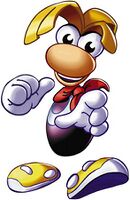 Artwork représentant Rayman dans le premier jeu Rayman.