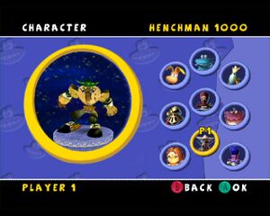 La première skin de Henchman 1000 dans Rayman Arena.