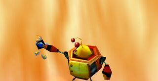 Le Grolgoth dans le rêve de Barbe-Tranchante dans les versions japonaises de Rayman 2 et Rayman Revolution.