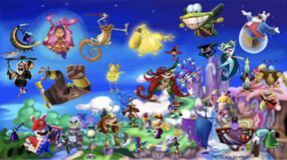 Sok Rayman-hez kapcsolódó karakter a völgyben.
