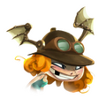 Icône représentant la tête de Barbara dans sa nouvelle tenue de Rayman Adventures.