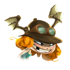 Icône représentant la tête de Barbara dans sa nouvelle tenue de Rayman Adventures.