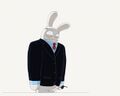 Lapin videur.