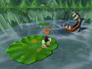 Un gros piranha de Rayman 2.